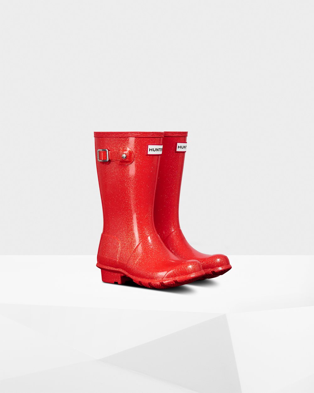 Bottes de Pluie Hunter Original Grands Starcloud Enfant Orange Rouge XQRNZET-17